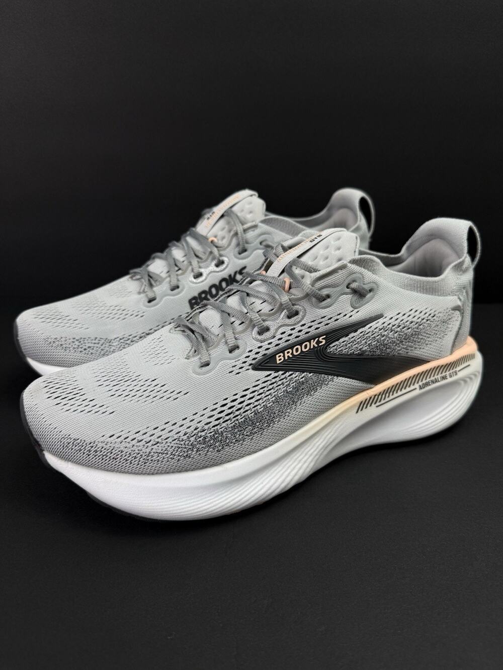 Brooks Adrenaline 25 GTS Women’s 10 Wide Gray Running Shoes 1204431D032
